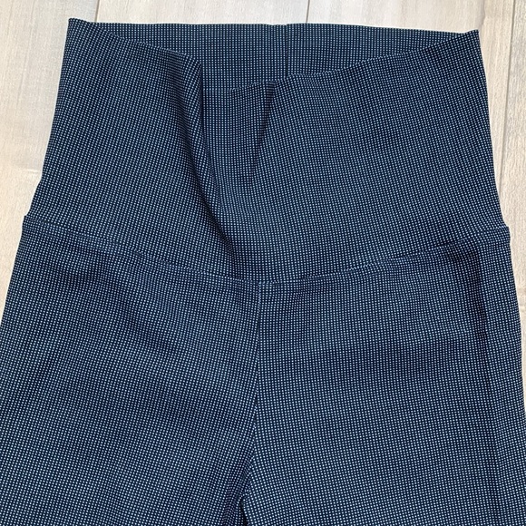 Blue dotted stretch maternity pants US size 4 - Picture 2 of 14
